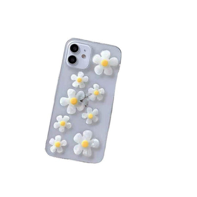 Funda iPhone 13 Pro con Diseño de Margarita en Resina Epóxica - Protección Transparente - Image 2