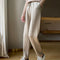 Pantalones de Lana Pura Cintura Alta Invierno - Harem Rectos Abrigados