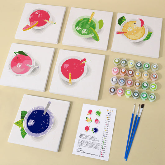 Kit de Pintura al Óleo Digital DIY - Paisajes y Flores - Image 23