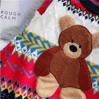 Suéter Holgado Estampado Otoño Invierno con Diseños Infantiles - Image 5