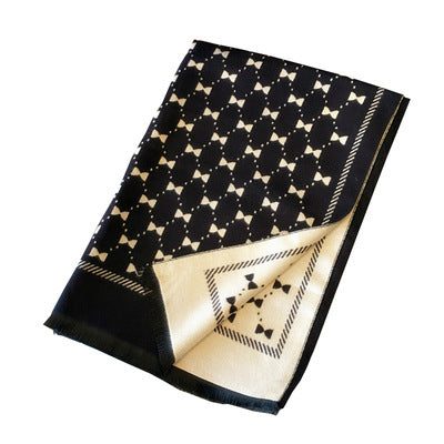 Chaleco Doble Cara con Moño - Pashmina Artificial Oversize - Image 5