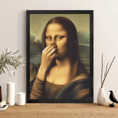 Póster de Arte Mona Lisa Contemporáneo con Gesto Humorístico - Image 2