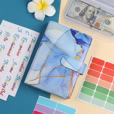 Cuaderno de Cuero PU A6 con Anillas y Calculadora Integrada - Image 30