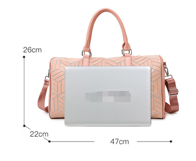 Bolso de Viaje Amplio para Hombre con Patrón Geométrico - Image 13