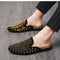 Zapatos de Tacón Drag Metalizado con Cristales y Punta Afilada para Hombre