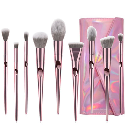 Set de 10 Brochas de Maquillaje con Mango Largo - Image 7