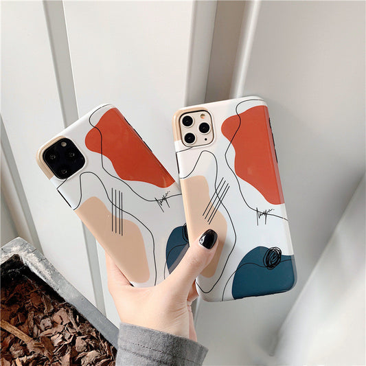 Funda para Celular con Diseño de Líneas Abstractas