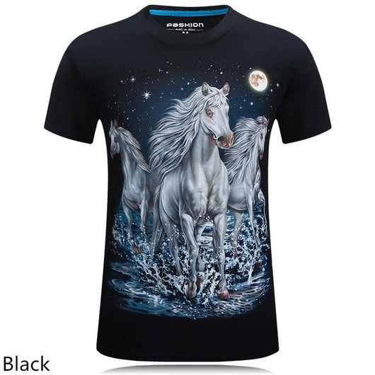 Playera Casual Estampado Animal 3D Personalizada Talla Grande Hombre - Image 16