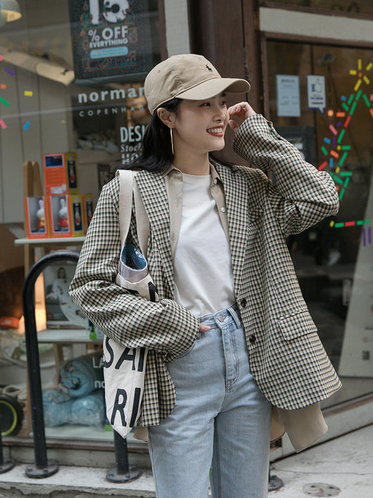 Blazer Retro Hong Kong Elegante Suelto de Manga Larga Profesional - Image 10