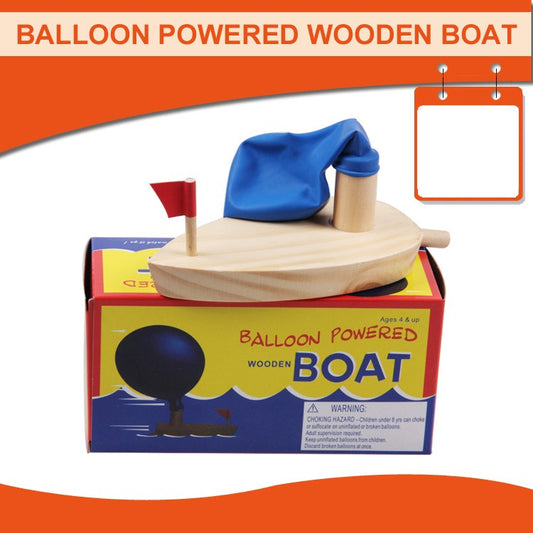 Barco de Globo de Madera de Pino - Image 2
