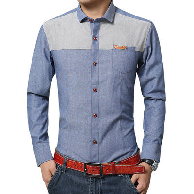 Camisa Entallada Coreana para Hombre - Image 3