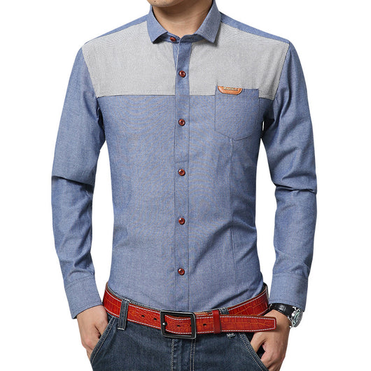 Camisa Entallada Coreana para Hombre - Image 3