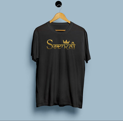 Camiseta Negra Estampada de Manga Corta Unisex - Image 5