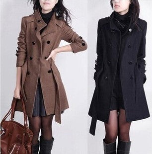 Abrigo Largo de Cachemira para Mujer - Sobretodo Elegante