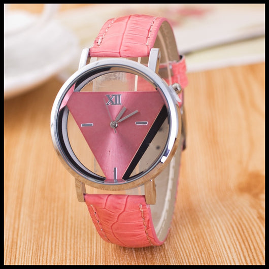 Reloj de Personalidad Triangular - Reloj de Cuarzo Hueco Doble Cara Elegante - Image 4