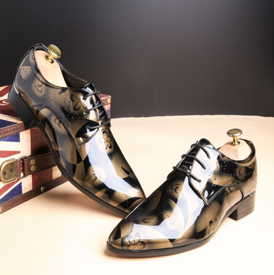 Zapatos de Vestir Casual para Hombre Talla Grande - Cuero Brillante Premium - Image 6
