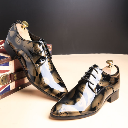 Zapatos de Vestir Casual para Hombre Talla Grande - Cuero Brillante Premium - Image 6