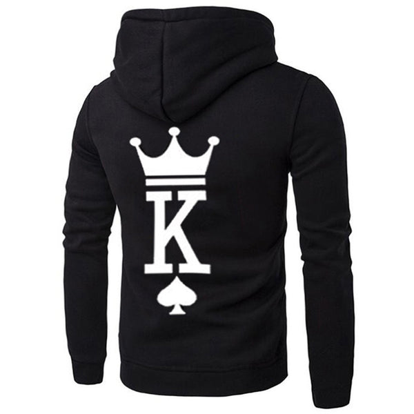 Sudadera Holgada con Capucha Pareja KING QUEEN - Image 6