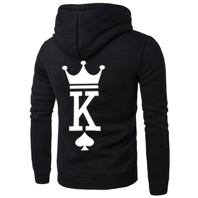Sudadera Holgada con Capucha Pareja KING QUEEN - Image 6