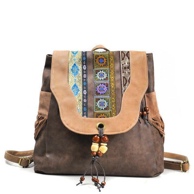 Mochila de Viajero Nómada con Detalles de Borlas - Image 4