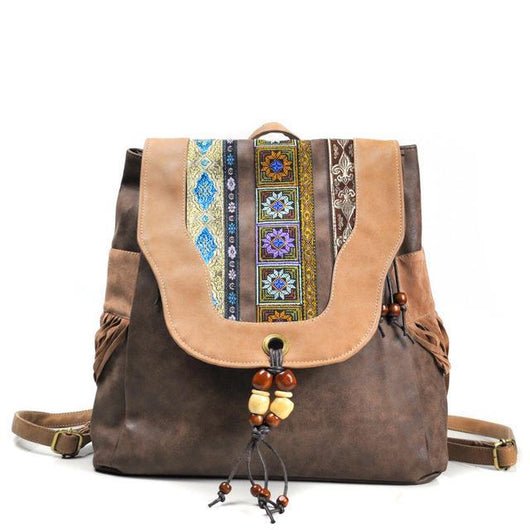 Mochila de Viajero Nómada con Detalles de Borlas - Image 4
