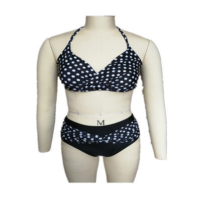 Bikini Cruzado Olas y Puntos en Blanco y Negro - Image 5