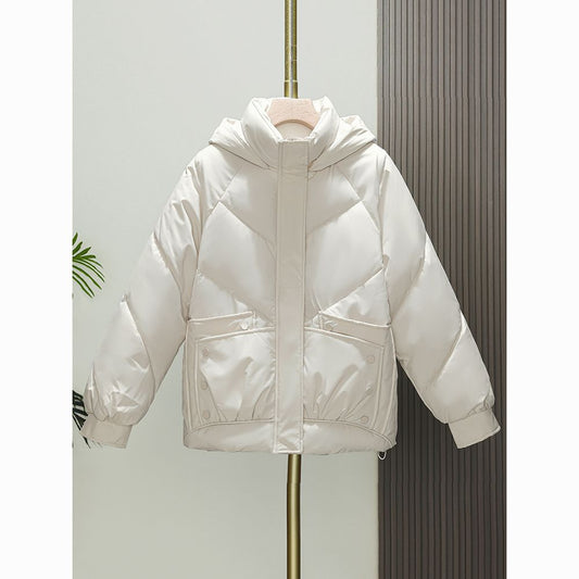 Chaqueta Acolchada Suelta con Capucha - Estilo Bread Cotton - Image 2