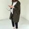 Abrigo Trench Cardigan Cremallera Talla Grande