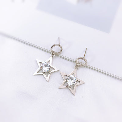Aretes Coreanos Asimétricos con Flor de Perla y Moño - Image 27