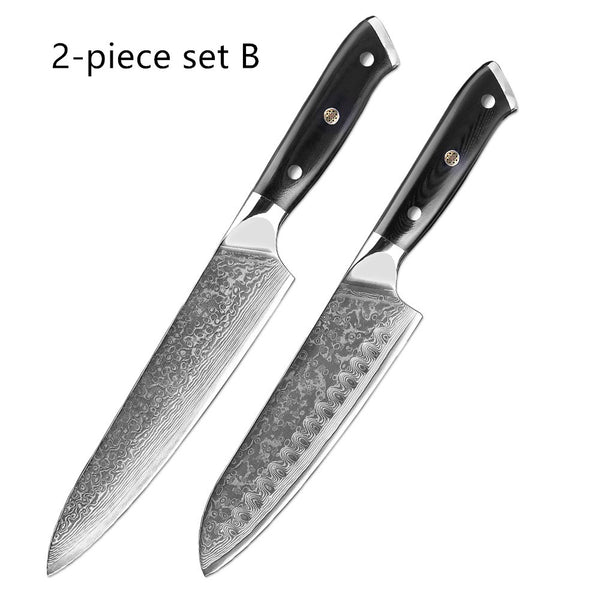 Cuchillo Chef Damasco Acero Inoxidable Estilo Occidental