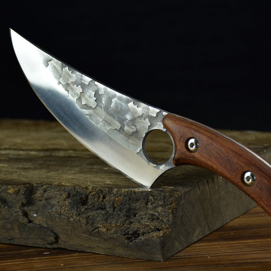 Cuchillo de Cocina Forjado a Mano para Deshuesar tipo Cimitarra Pequeña - Image 3