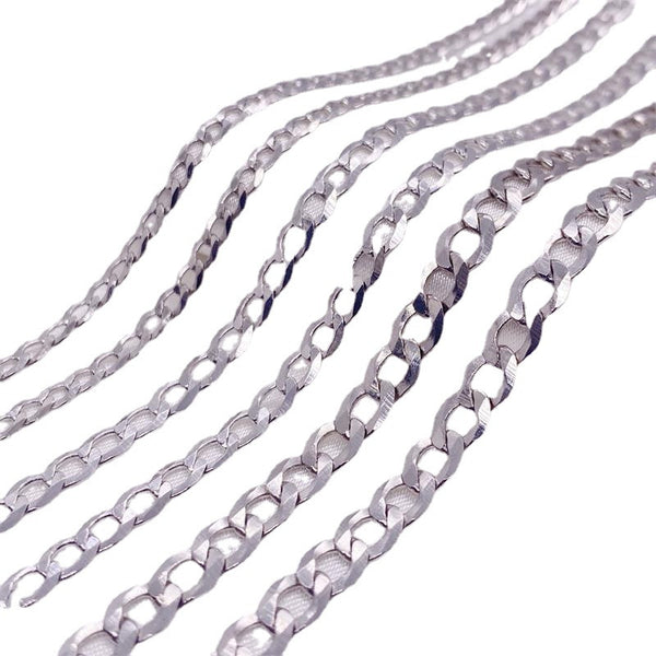 Cadena Cubana de Plata Esterlina S925 para Hombre - Collar Dominante de Clavícula