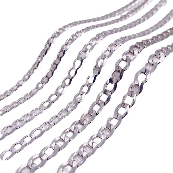 Cadena Cubana de Plata Esterlina S925 para Hombre - Collar Dominante de Clavícula
