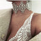 Collar de Perlas con Cristales Brillantes