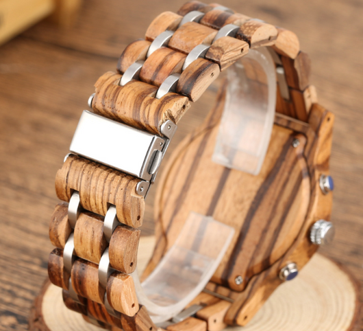 Reloj de Pareja en Madera y Cuarzo - Diseño Elegante Unisex - Image 5