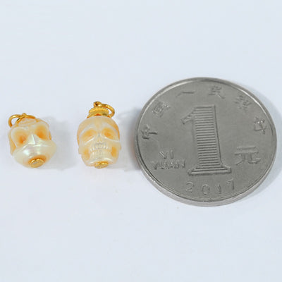Dije Cráneo Pájaro Dapeng en Oro 18K con Incrustación de Perla - Image 5