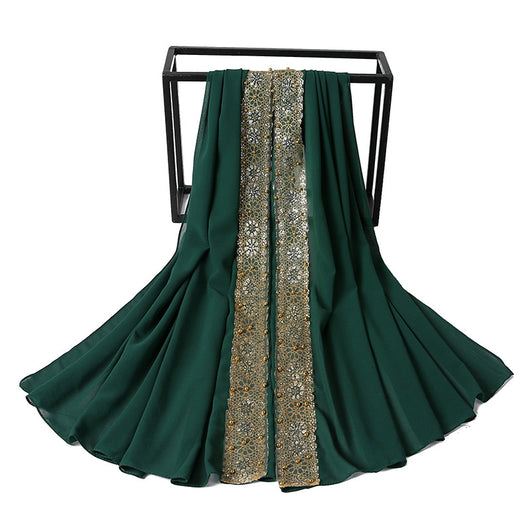 Pañuelo de Encaje con Perlas para Mujer - Elegancia y Estilo - Image 27