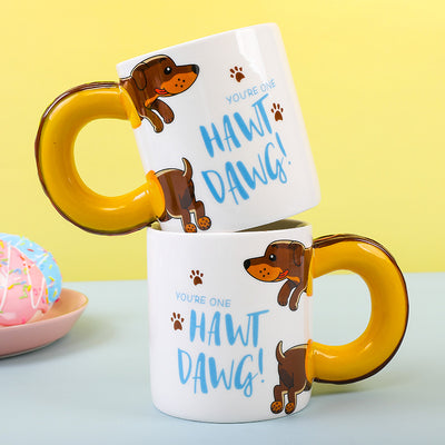 Taza de Cerámica con Diseño de Perro Salchicha Adorable - Image 2