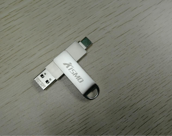 Unidad Flash USB Dual de Metal Compatible con Apple