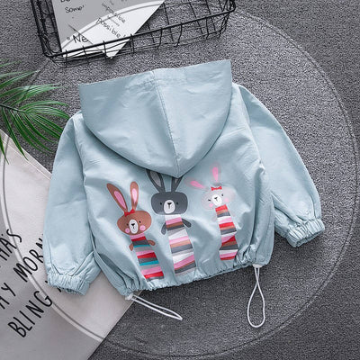 Chaqueta Infantil Niña 3-9 años Impresión Conejo Primavera Otoño - Image 14