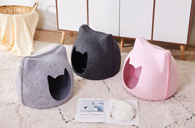 Cama Profunda para Gatos con Diseño Ergonómico
