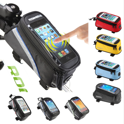 Bolsa Frontal para Bicicleta Compatible con iPhone y Smartphones