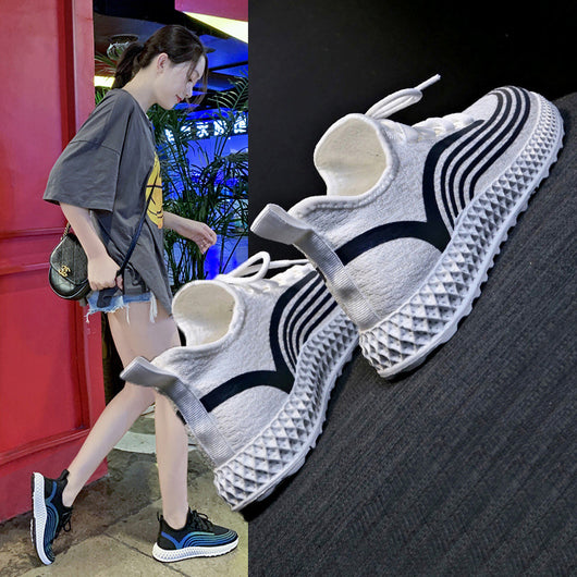 Zapatilla Deportiva Reflectante Tejida para Niña - Image 4