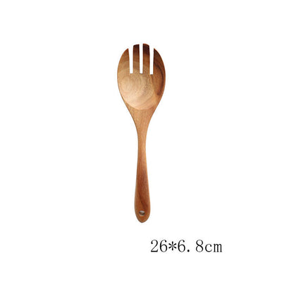 Set de Utensilios de Cocina en Madera de Teca Natural - 7 Piezas - Image 14