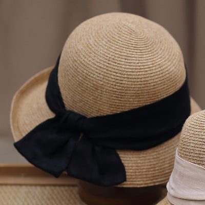 Sombrero de Paja Estilo Japonés Minimalista para Mujer - Image 10