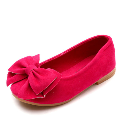 Zapatos Princesa con Moño de Color Sólido - Image 3