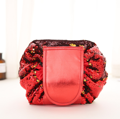 Bolsa de Maquillaje con Diseño de Lentejuelas Sirena - Organizador de Cosméticos Portátil - Image 9
