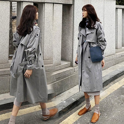 Abrigo Coreano Midi para Mujer