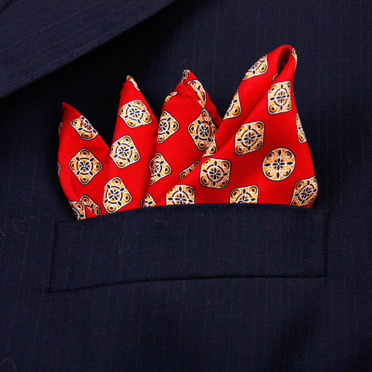Pañuelo de Bolsillo en Seda para Traje de Novio