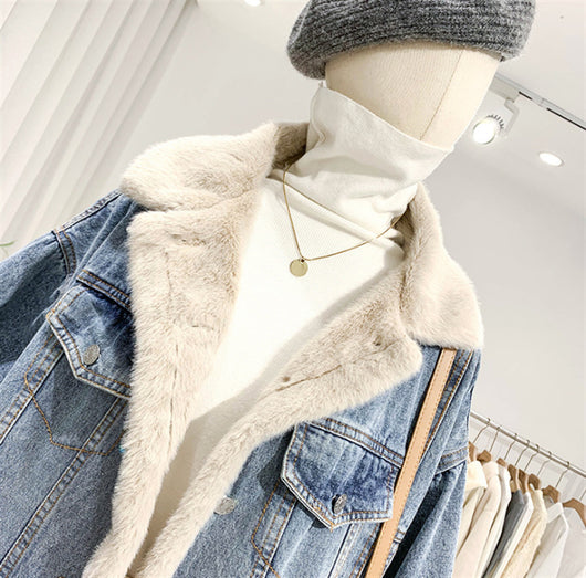 Chaqueta Denim Reversible Doble Cara Estilo BF - Image 9